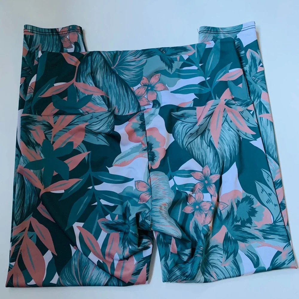 Anthropologie Onzie Tropical High Waist Leggings - Picture 5 of 5